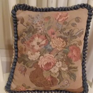Small tapestry accent pillow